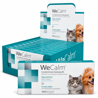 WeCalm – Supliment Calmant pentru Câini și Pisici, 30 Comprimate – WePharm